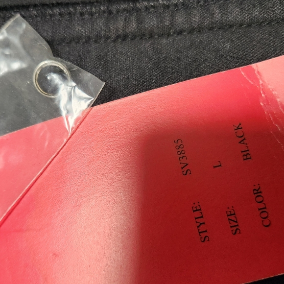 Tripp NYC black Velvet and Lace Corseted Top, Size L Vintage with tag - Picture 9 of 9